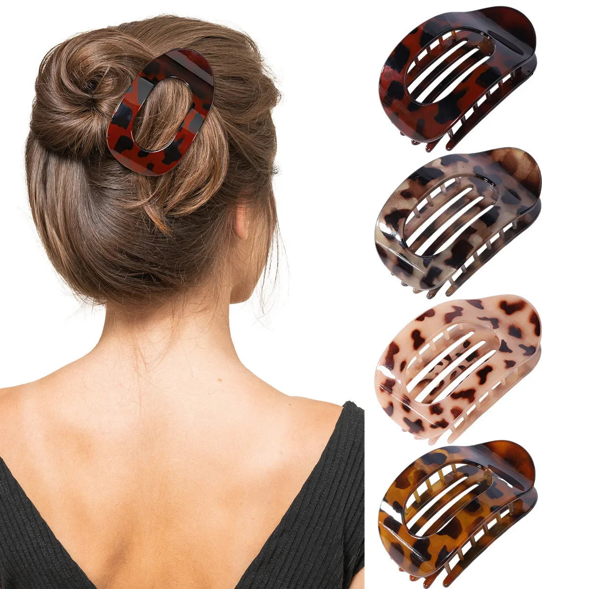 Brenda | Women’s Oval Hair Clip with Matte Finish
