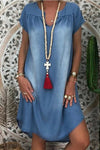 Yasmin™ | Relaxed Denim Summer Dress