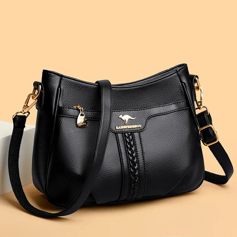 Orlena | Women’s Fashionable Shoulder Bag with Gold Hardware