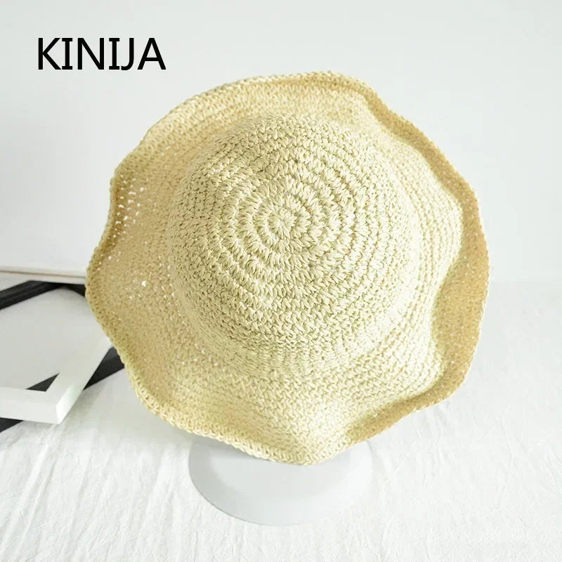 Sofia |  Women’s Straw Beach Hat with Wide Brim