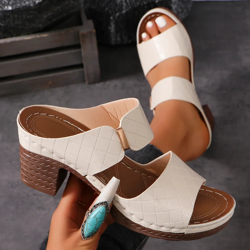 Shara | Women’s Versatile Block Heel Sandals with Straps