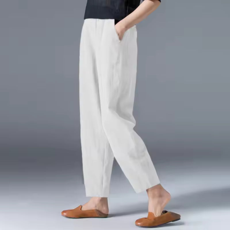 Desiree | Women’s Lightweight Trousers with Draped Silhouette