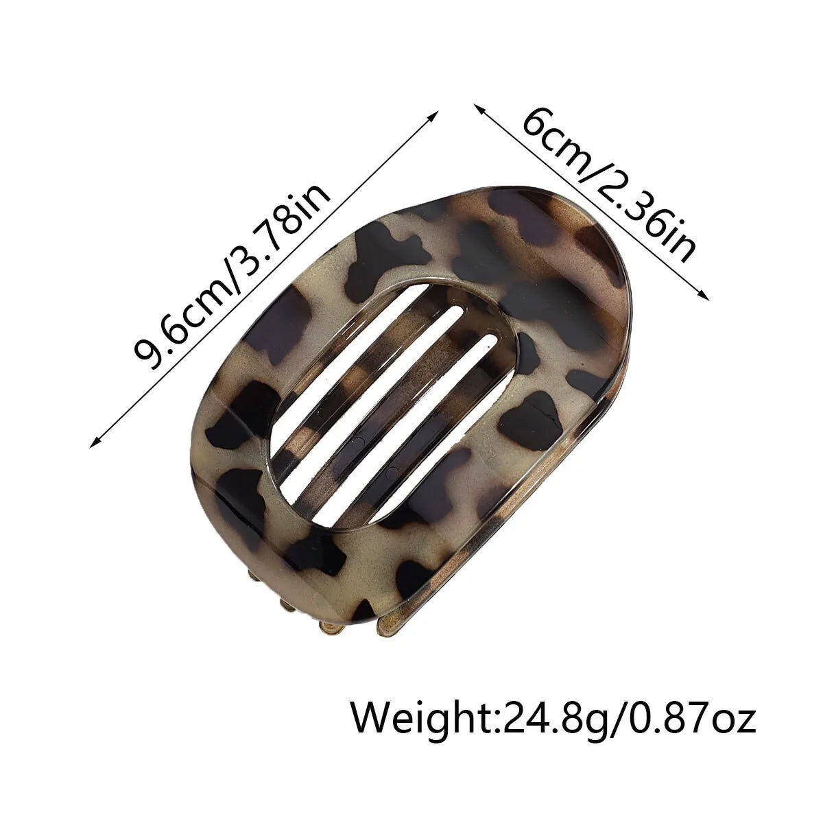 Brenda | Women’s Oval Hair Clip with Matte Finish