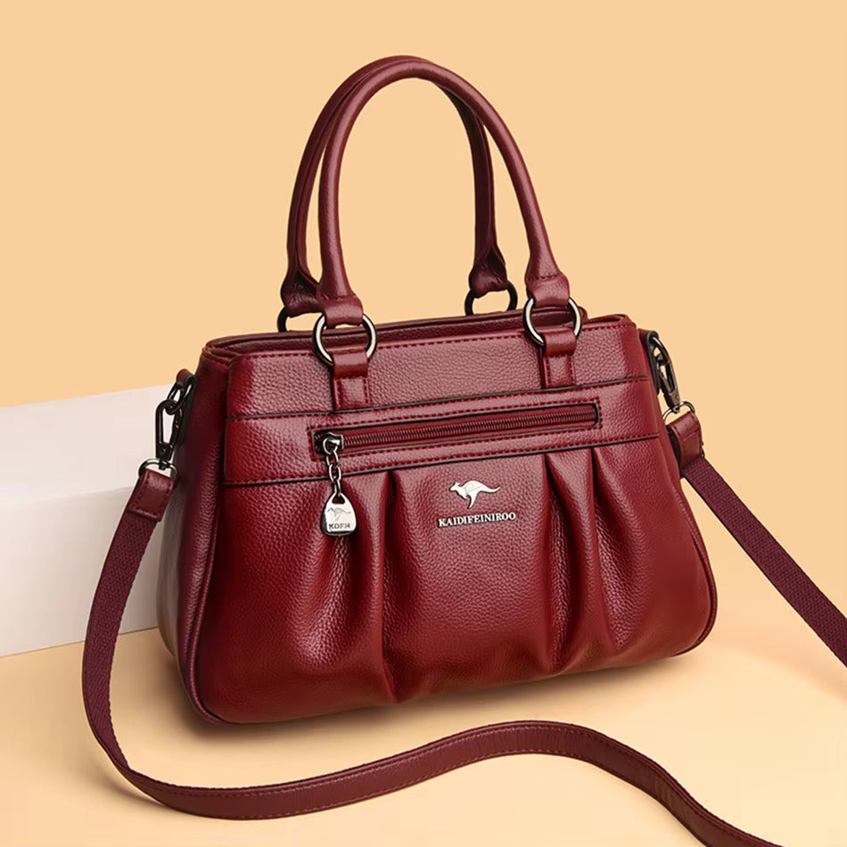 Millie | Women’s Pleated Handbag with Zip Pocket