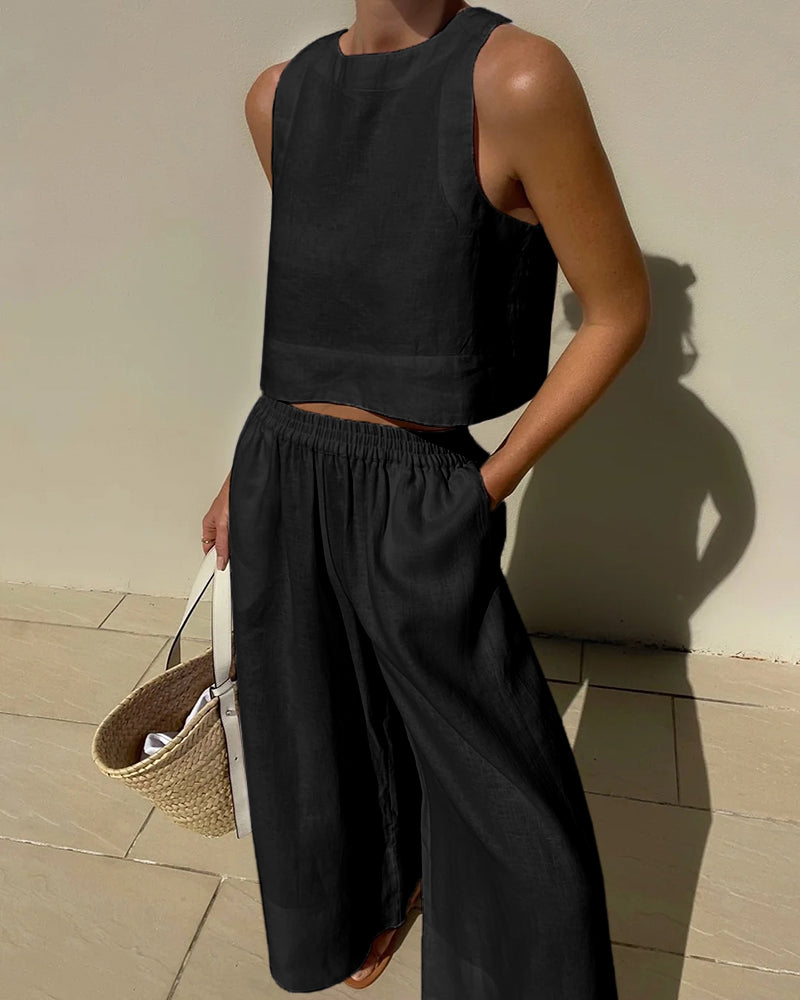 Fayenne | Women’s Two-Piece Set with Sleeveless Tank