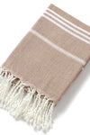 Joanna | Holiday Towels with Tassel, Striped Bath Towels