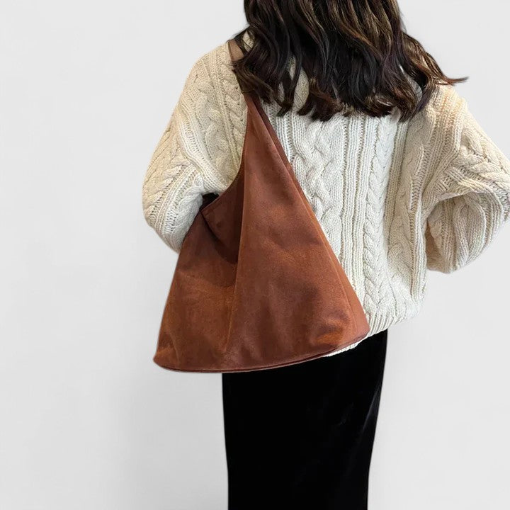 Madelyn | Women’s Plain Shoulder Bag with Wide Strap