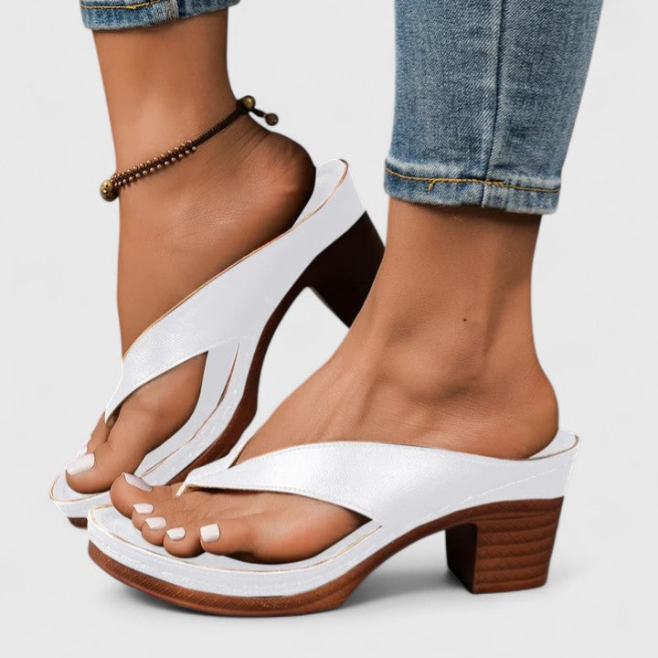 Savannah | Women’s Block Heel Sandals with Ankle Strap