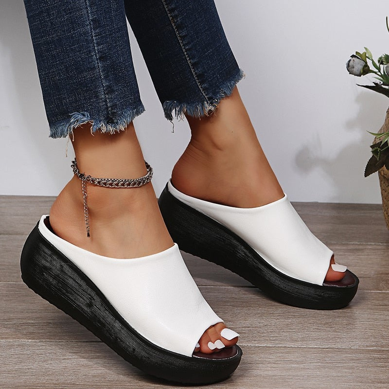 Ellam | Women’s Slide Sandals with Cushioned Footbed