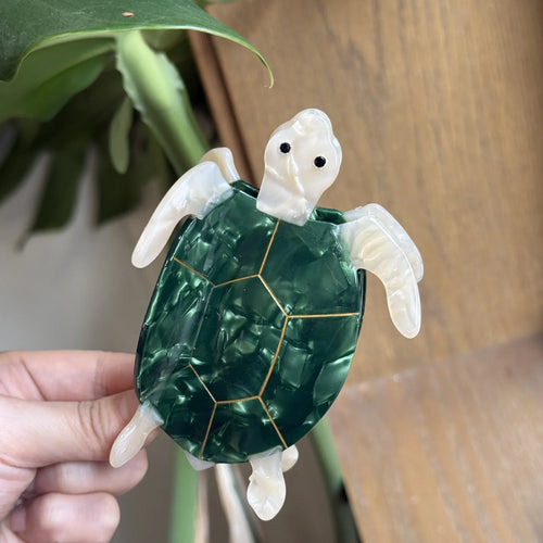 Alira | Women’s Mermaid Tortoise Hair Clip with Grip