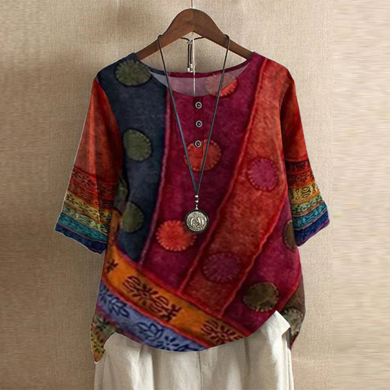 Anya | Women’s Retro-Inspired Blouse with Elegant Detailing