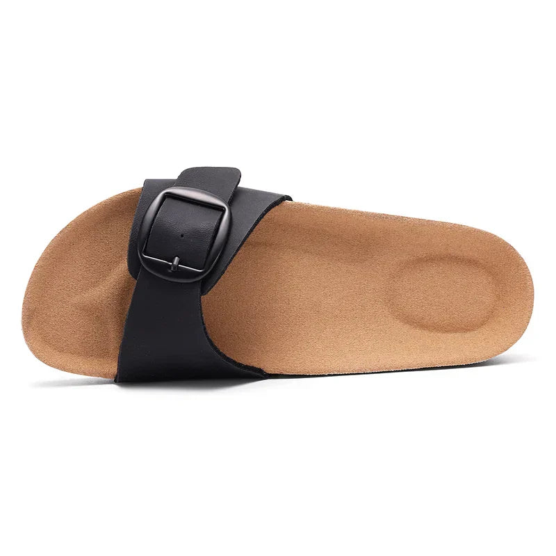 Pleuni | Women’s Terra Buckle Sandals with Cushioned Insole