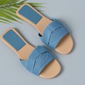 Livia | Women’s Luxe Slides with Knotted Strap