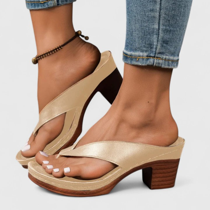 Savannah | Women’s Block Heel Sandals with Ankle Strap