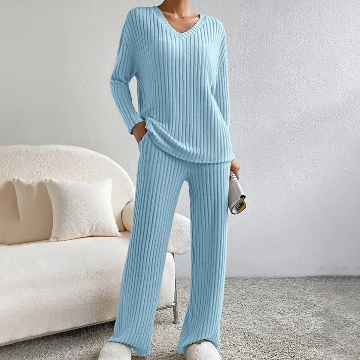 CozySet | Women’s Knitted 2-Piece Set with Soft Warmth
