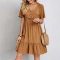 Adeline | Women’s V-Neck Dress with Waist-Defining Fit