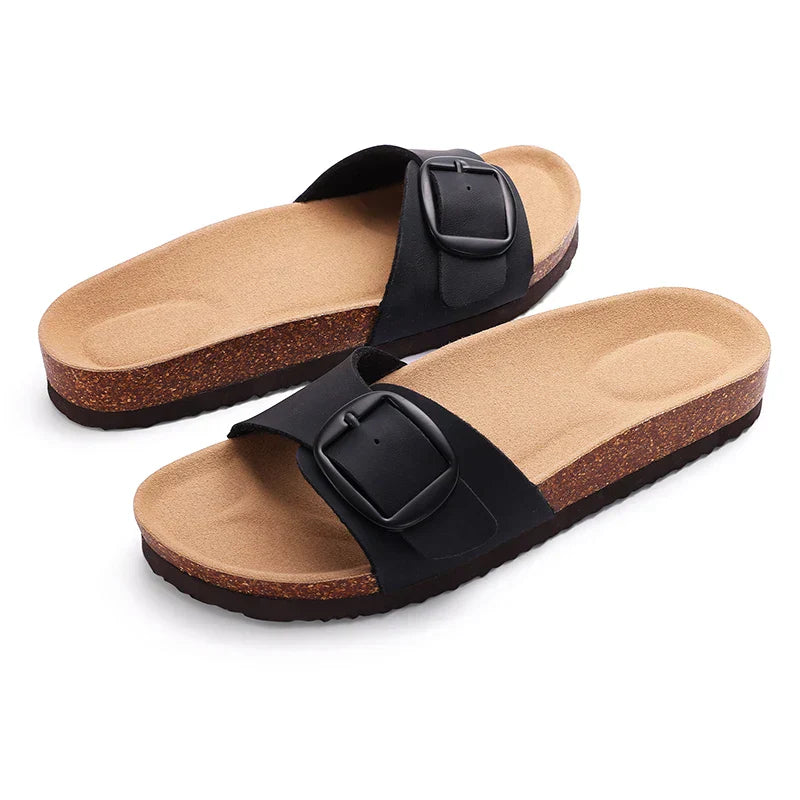 Pleuni | Women’s Terra Buckle Sandals with Cushioned Insole