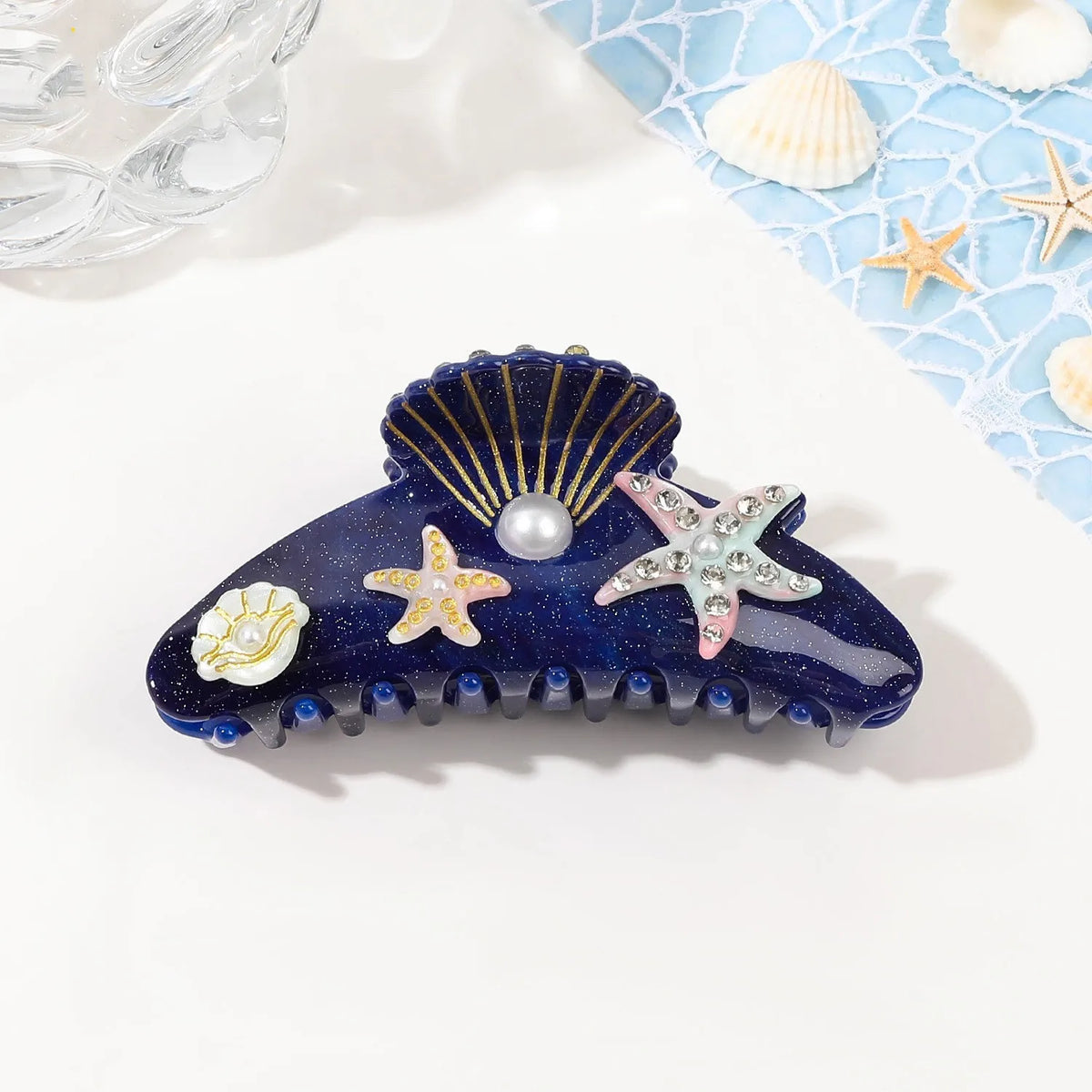 Marlee | Women’s Beach Starfish Hair Claw with Accents