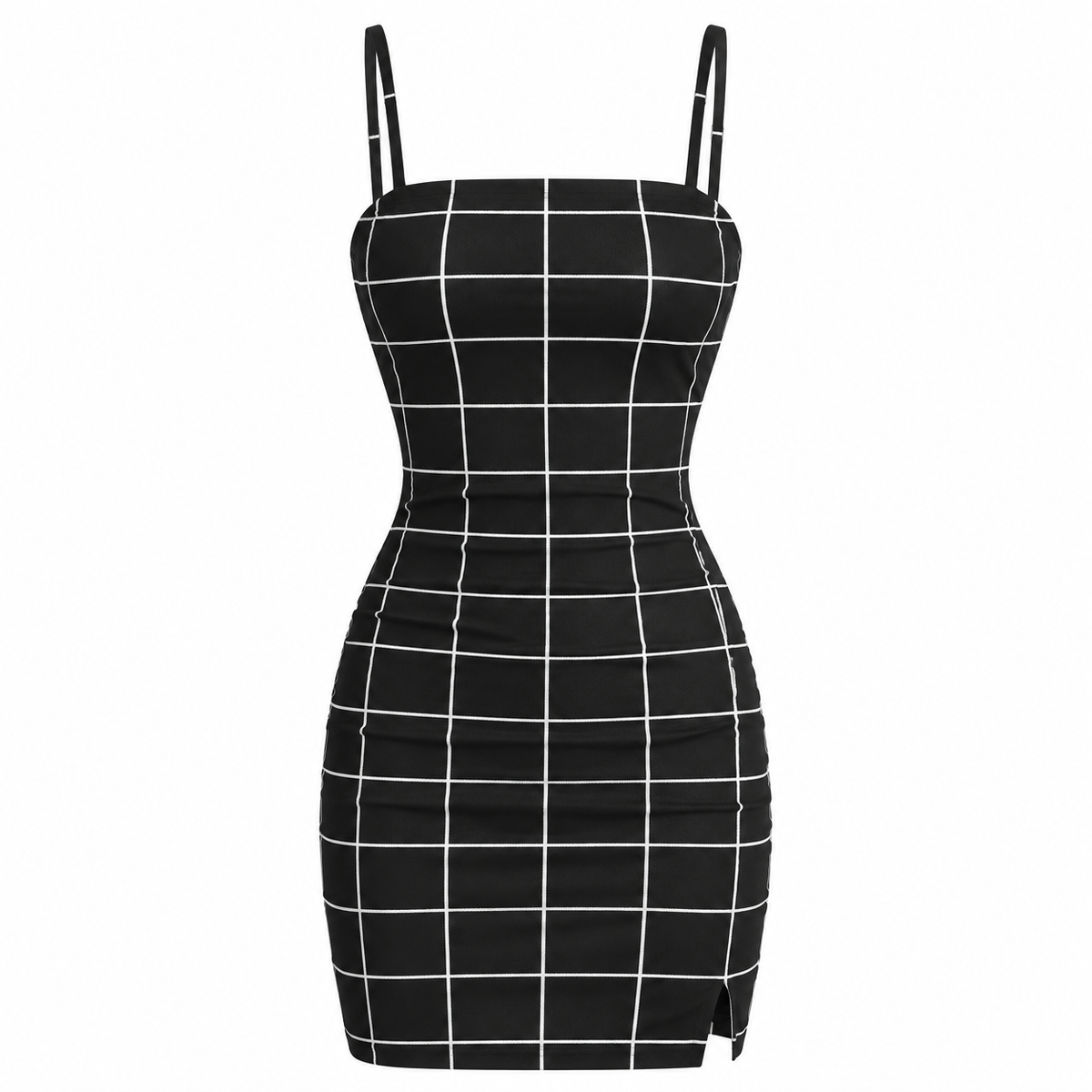 Scarlett Hollis | Plaid Bodycon Mini Dress For Women