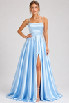 Scarlett Kennedy | Split Satin Evening Gown For Women