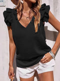 Lynette | Women’s Lynette Top with Playful Ruffle Sleeves