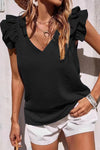 Lynette™ | Playful Ruffle Sleeve Summer Top