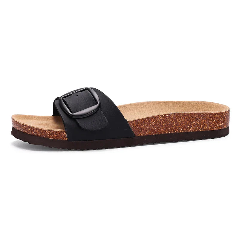 Pleuni | Women’s Terra Buckle Sandals with Cushioned Insole