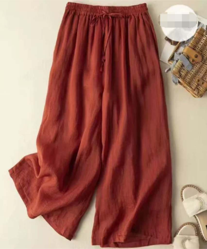 Sandra | Women’s Relaxed Wide Leg Pants with Waistband
