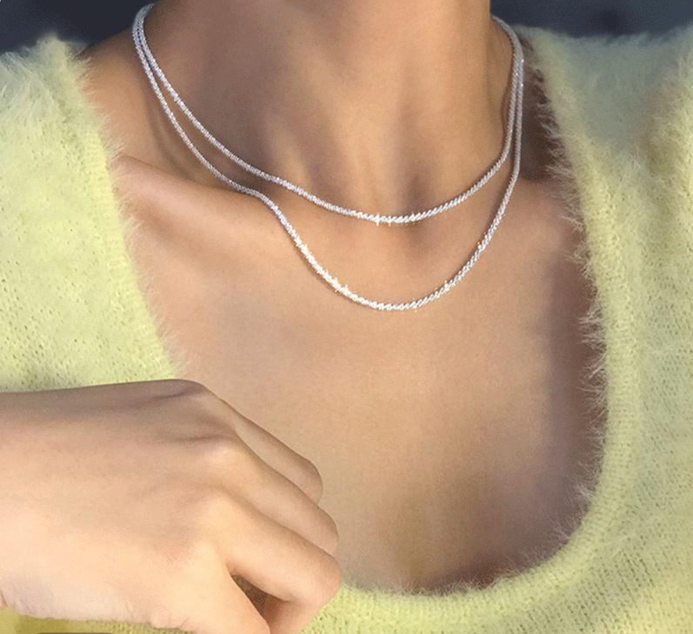Jaliyah | Women’s Layered Necklace with Sparkle