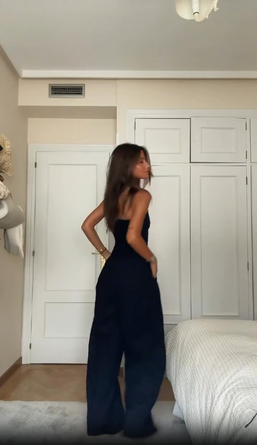 Nancy | Women’s Draped Jumpsuit with Waist Definition