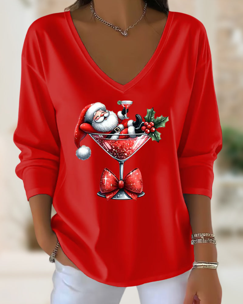 Sylvie | Women’s V-Neck Top with Draped Silhouette