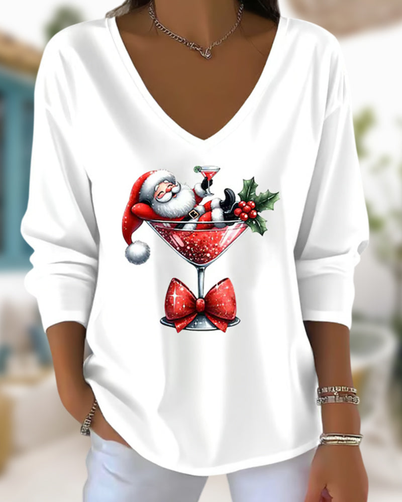 Sylvie | Women’s V-Neck Top with Draped Silhouette