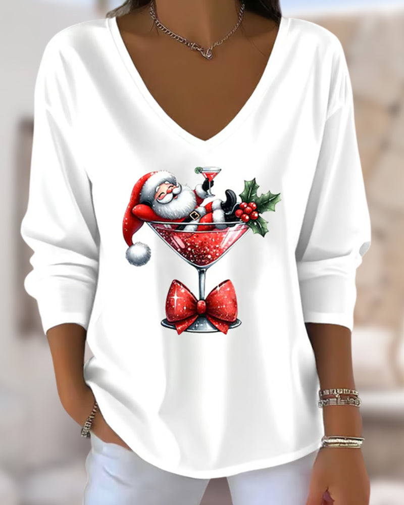 Sylvie | Women’s V-Neck Top with Draped Silhouette