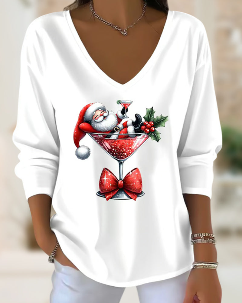 Sylvie | Women’s V-Neck Top with Draped Silhouette