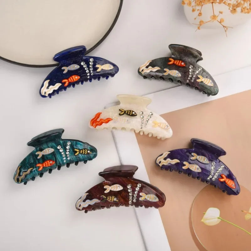 Marlee | Women’s Beach Starfish Hair Claw with Accents