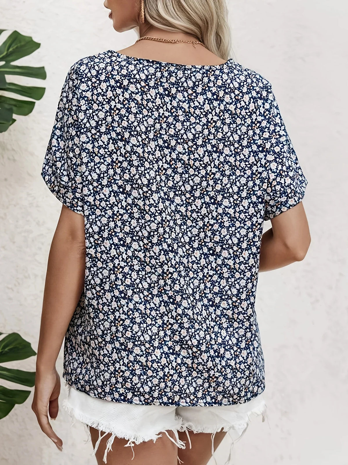 Carrie | Women’s Floral Print Blouse with Button Front