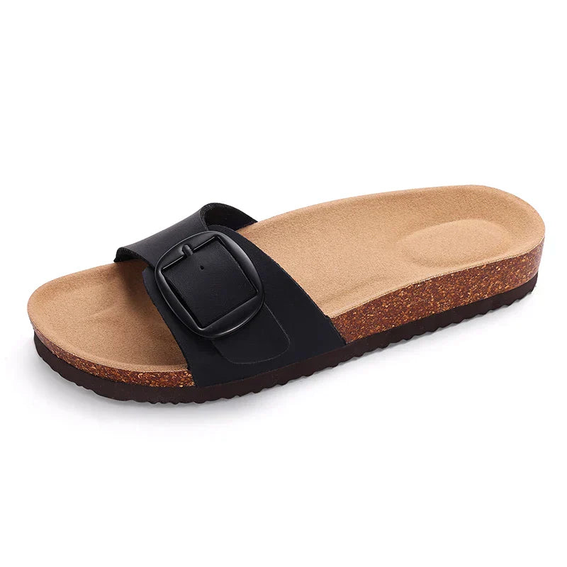 Pleuni | Women’s Terra Buckle Sandals with Cushioned Insole
