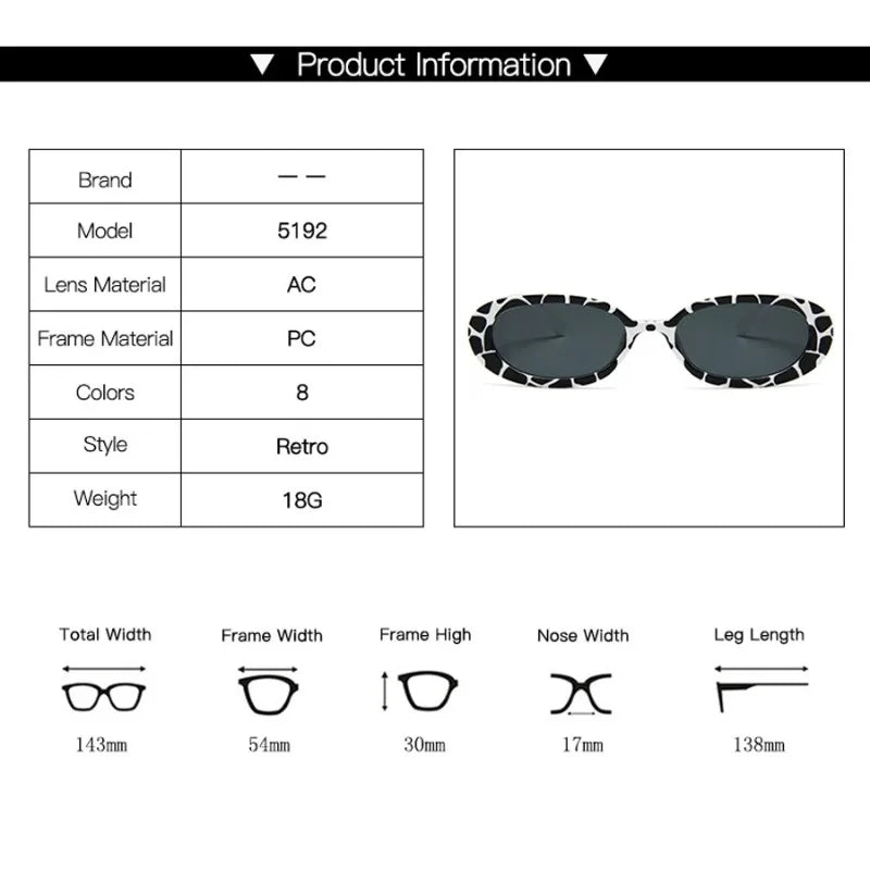 Marina | Women’s Vintage Oval Sunglasses with UV Protection
