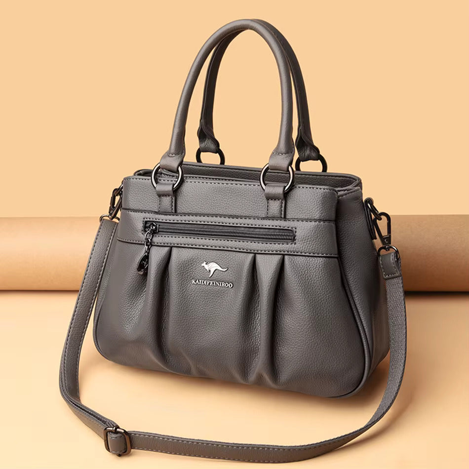 Millie | Women’s Pleated Handbag with Zip Pocket