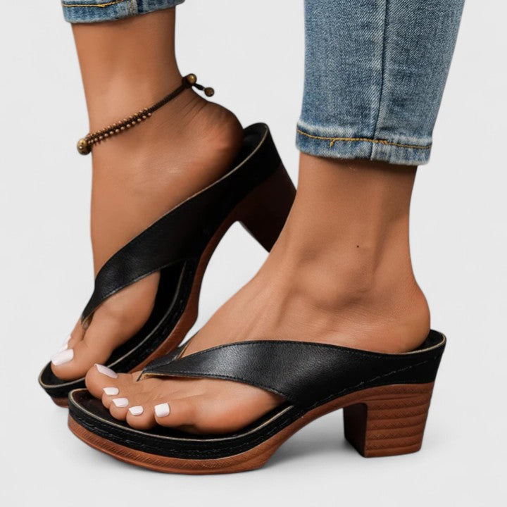 Savannah | Women’s Block Heel Sandals with Ankle Strap