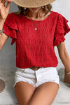 Charmaine™ | Light & Breezy Blouse with Fun Ruffles