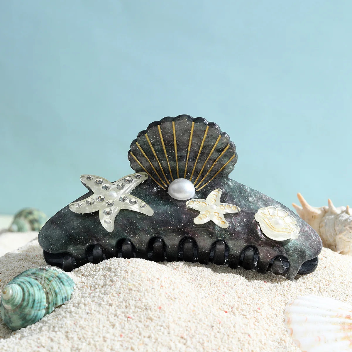 Marlee | Women’s Beach Starfish Hair Claw with Accents