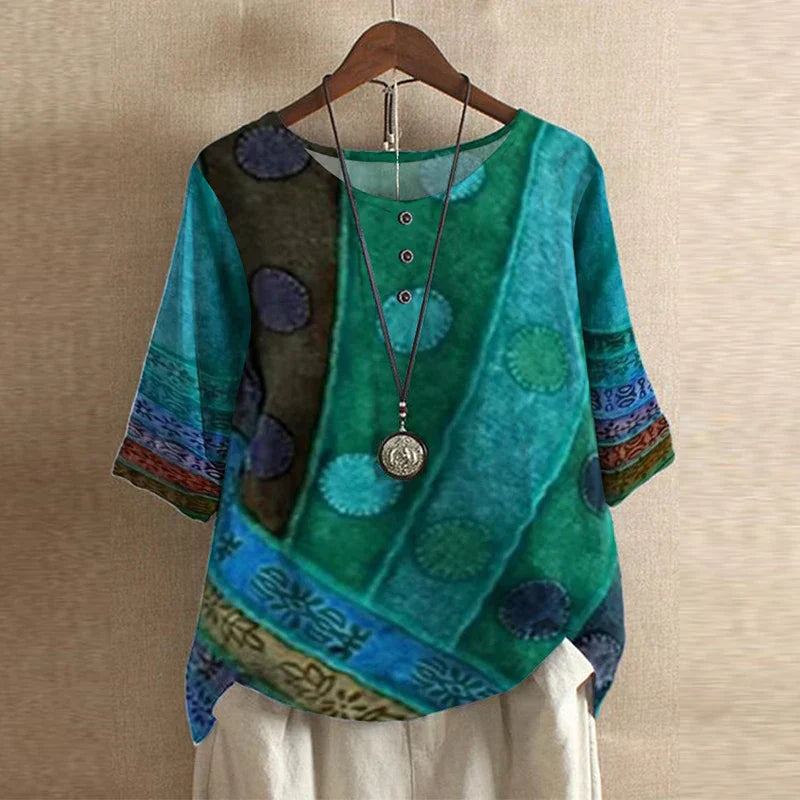 Anya | Women’s Retro-Inspired Blouse with Elegant Detailing