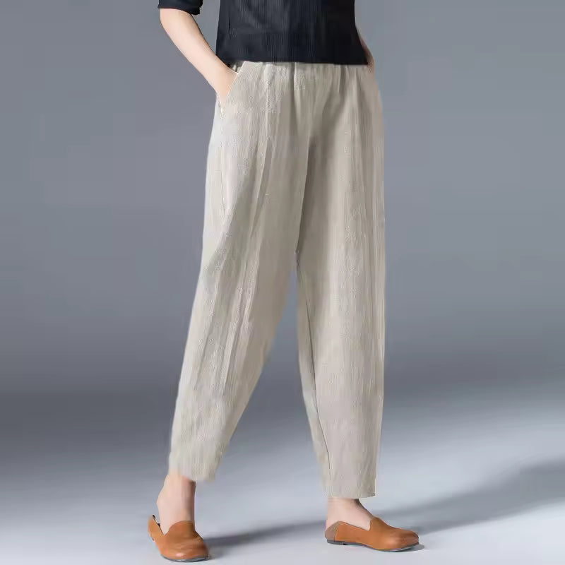 Desiree | Women’s Lightweight Trousers with Draped Silhouette