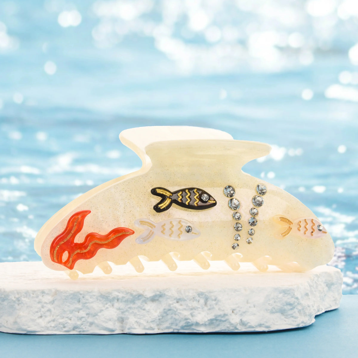 Marlee | Women’s Beach Starfish Hair Claw with Accents