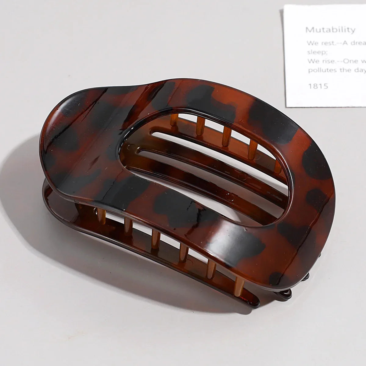 Brenda | Women’s Oval Hair Clip with Matte Finish