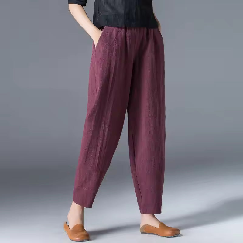 Desiree | Women’s Lightweight Trousers with Draped Silhouette