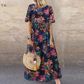 Lotte  | Women’s Floral Maxi Dress with Waist
