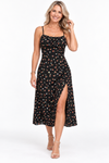 Sienna Callahan | Floral Summer Dress With Side Split For Women
