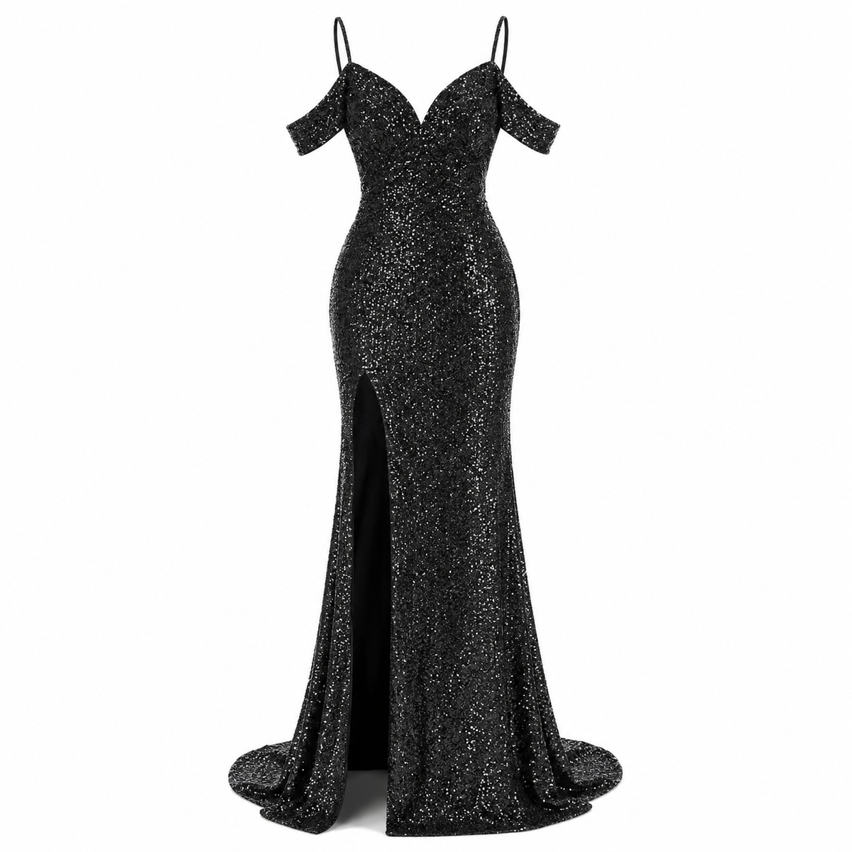 Sienna Holloway | Off-Shoulder Sequin Maxi Dress For Women